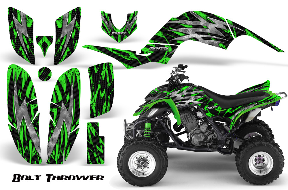 Yamaha Raptor 660 Graphics Kit Bolt Thrower Green